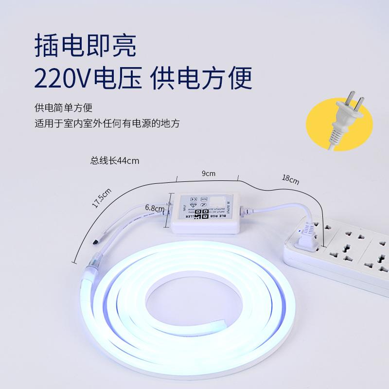 RGB带手控机ALS-NH-DDPP控制七彩渐变氛灯围霓虹智能遥自动可变色