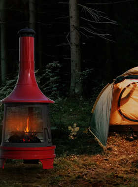 庭院火烤复古木炭宿木柴家庭工匠民取暖花园家用火炉架户外烧烤篝