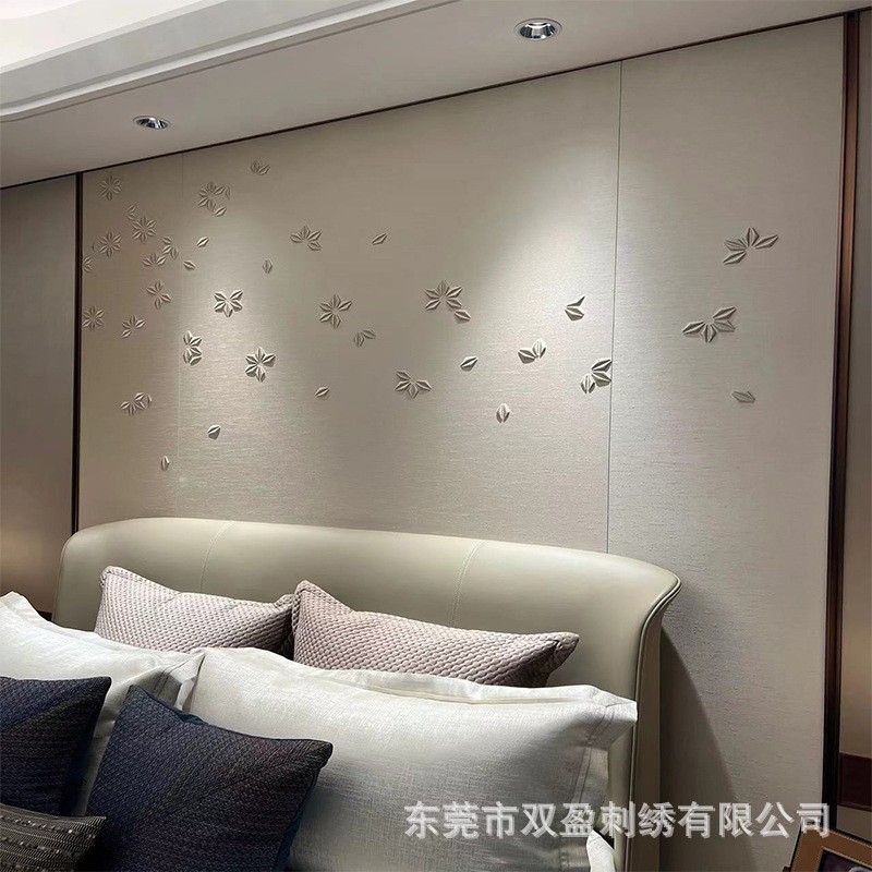 抖音网红皮雕背景墙极简玄关艺术墙面割花透光浮雕精雕软包硬包