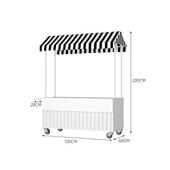 铁艺花车市摆位摊XWI小推车货车户外售移夜动小吃摊车展示架新款