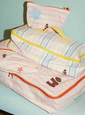 Tgi.塔星印花大可爱便携分装TGSJT001袋行a李箱分类容量轻四件套