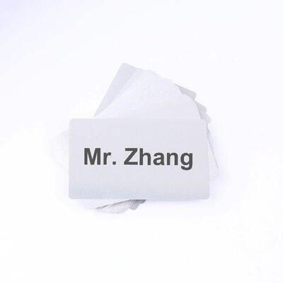 50Pcs Metal Business Cards Anodized 0.2MM Thin Colored