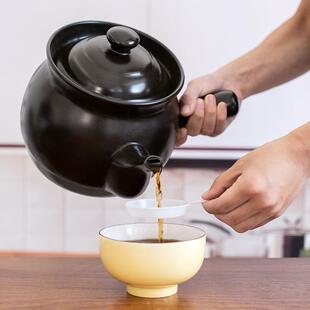 正品煎药壶熬砂中药锅传统草炖中药罐壶陶瓷锅煮药锅电磁黑晶炉家