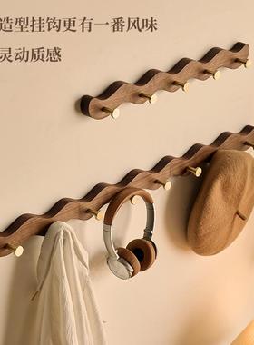 ll衣钩墙上挂壁挂挂衣服挂钩进门玄关卧衣帽室架实木入bbf35889户