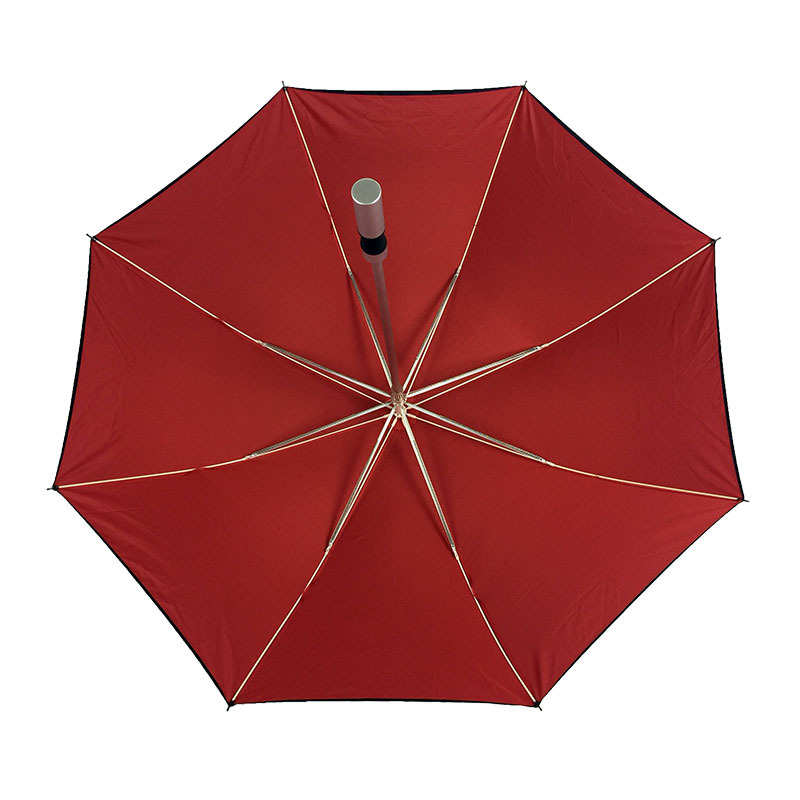 商务轻奢铝合金长柄伞双层抨击布广告伞定制高尔夫伞印LOGO27寸