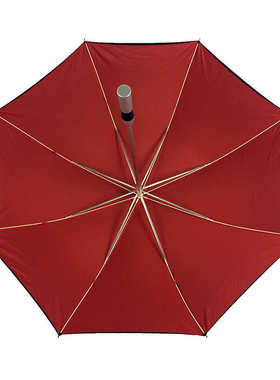 商务轻奢铝合金长柄伞双层抨击布广告伞定制高尔夫伞印LOGO27寸