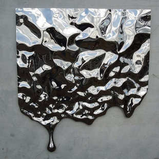 壁饰艺术墙面装置酒店挂画艺术水波纹装饰品样板间装饰画奢轻别墅