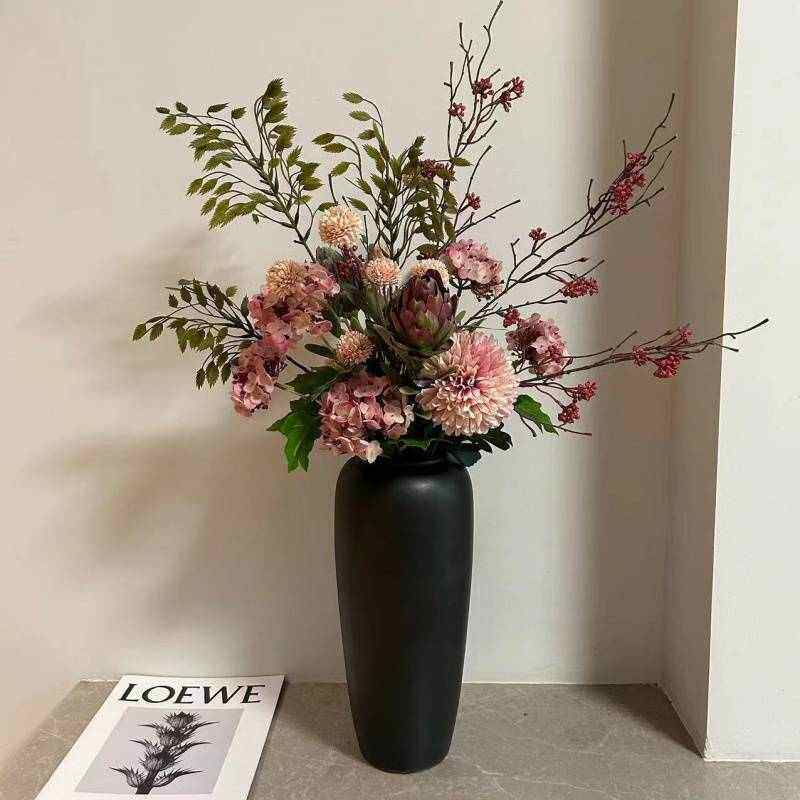 【小红帽】忘野复古轻奢设计师款花束仿真花绢花家居桌面客厅批发