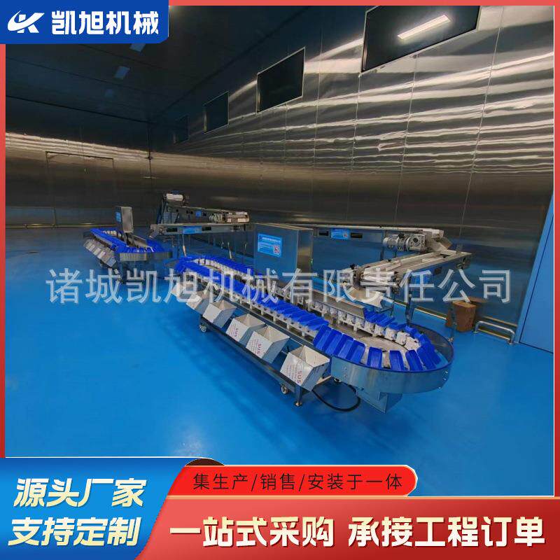 凯旭高精度自动重量选别机 鸡鸭鹅在线检重分级秤 性能稳定