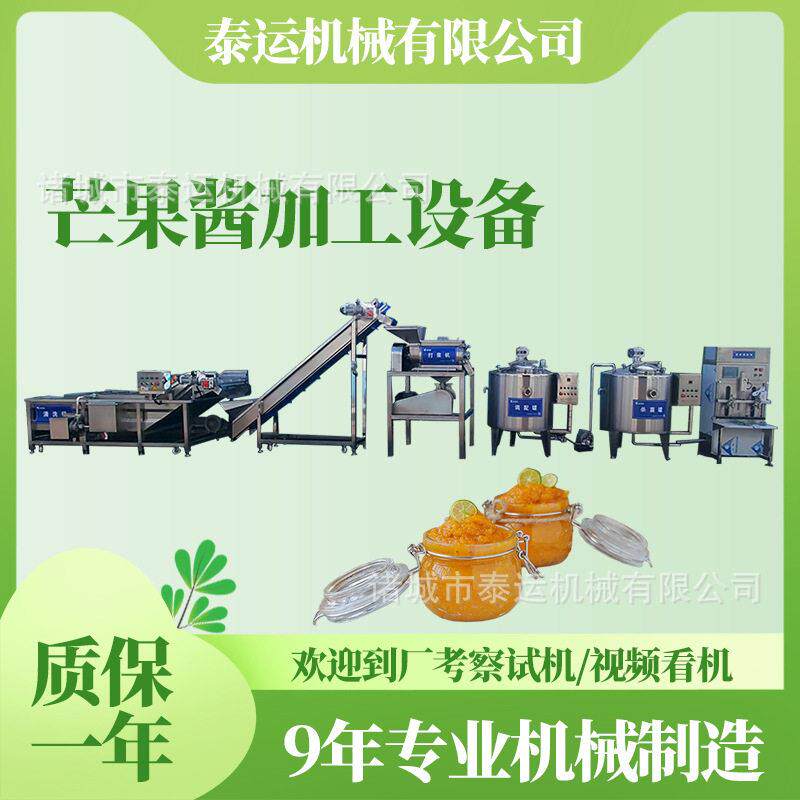 广西百色芒果酱加工生产线芒果果泥加工设备砀山梨酱全套加工机器