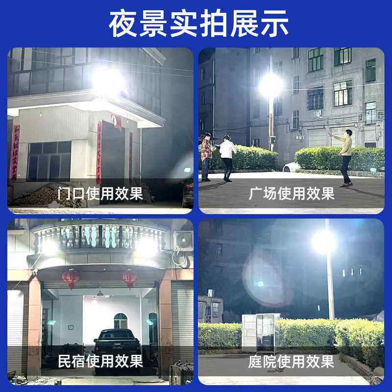 农村大门太口花园金钇轩户外庭院路灯大面积照明投灯特亮光大功率