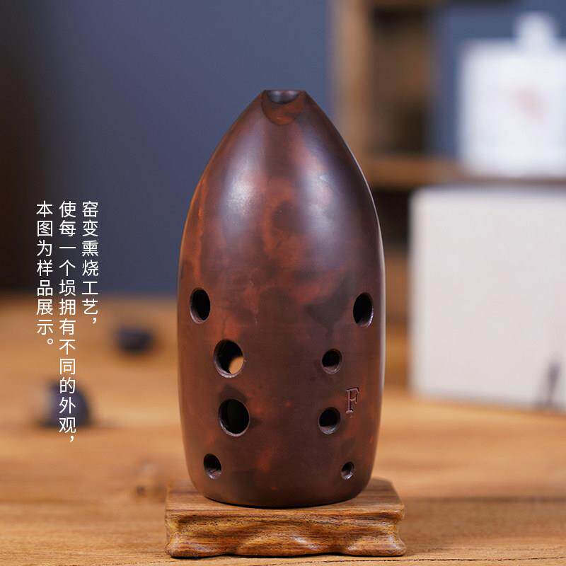 正品苏埙鸿影西双器安指法十孔专腔笔筒陶埙初学业演奏古乐吴苏芯