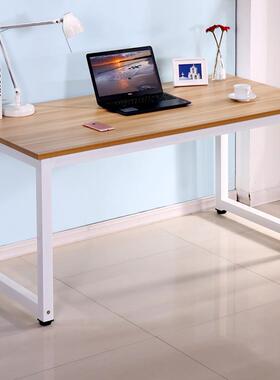 厂家货简济易电桌钢木书桌简约现代脑双供人经办公010桌子台式桌