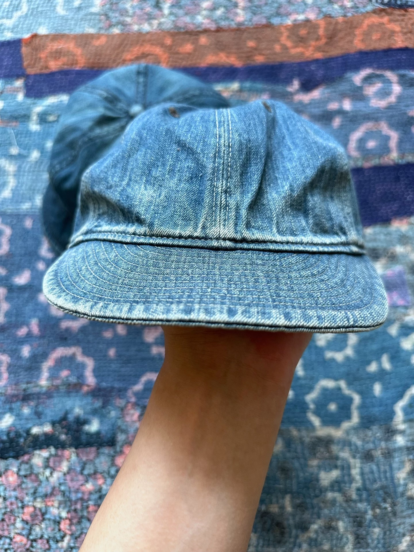 RRL Indigo Dyed Baseball & Newsboy Caps — front