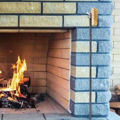 Pizza Stone Brush Brass Bristles Stone Brush Pizza Heat