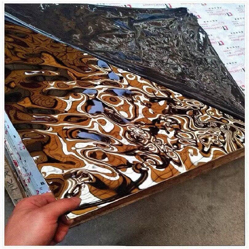 不锈钢水波纹镜面银色水波纹银色不锈钢金属波纹板水波纹不锈钢板