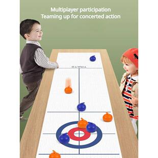 Board Curling Tabletop Adults Kids for Games Fun Family