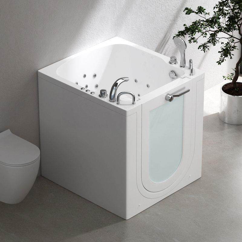 步入式无障碍老人残疾人专用浴缸小户型家用保温开门冲浪按摩浴盆
