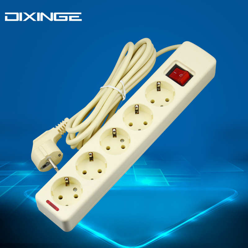 德标欧式排插座3456位欧规插线板 三五米拖线板16A欧标德式接线板