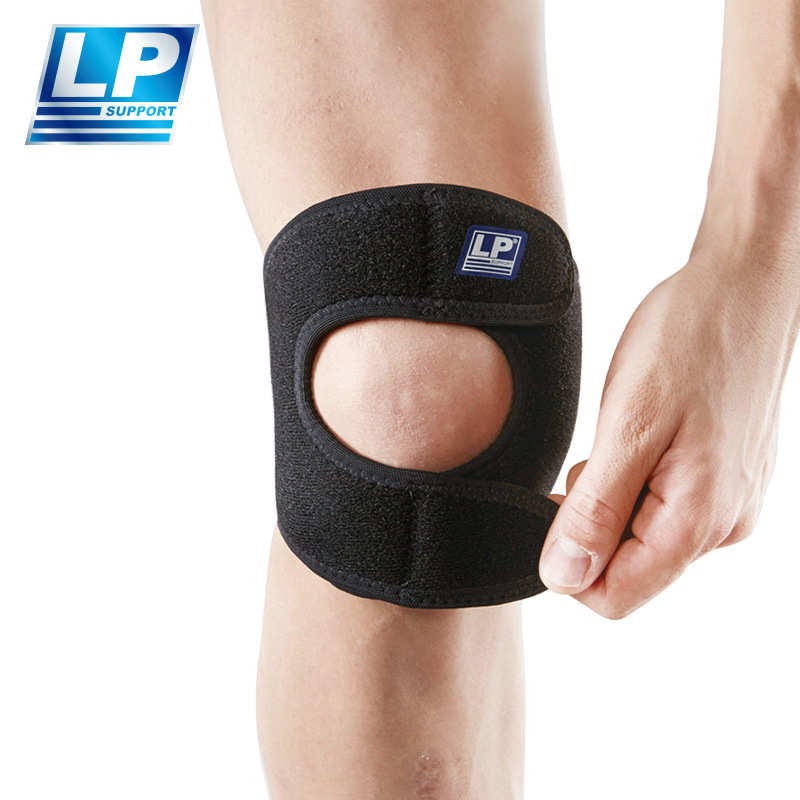LP 790KM 透气可调式运动护膝 膝盖髌骨稳定加压 网足排篮羽毛球