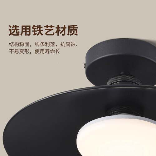 走廊道吸L顶灯中古风创飞碟玄关阳台厨房ED护意ATU眼 中山灯具1过
