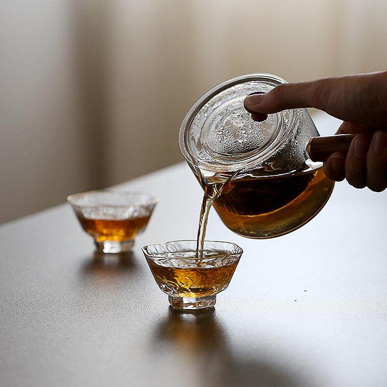 紫砂壶侧把玻璃茶壶养生壶煮茶器蒸煮荼壶茶具套装耐高温泡茶
