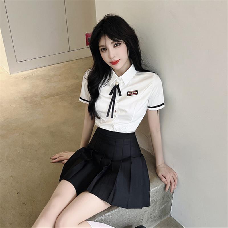 酒店前台工作服女前台专业优雅制服白衬衫夏季卡拉足浴技师制服足
