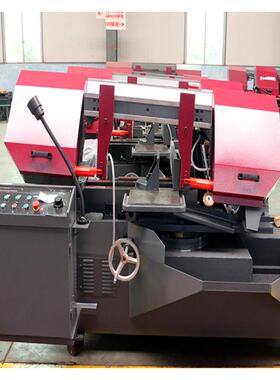 供应锯力煌GB4028X旋转卧式金属带锯床金属下料机切割机角度切割