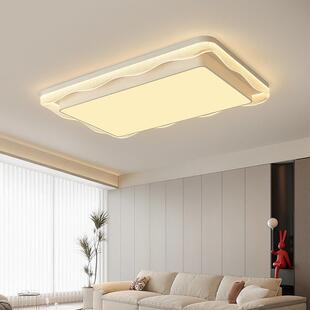 新款 波浪吸顶灯家用平板客厅灯主卧室房间灯LED圆形现代简约吸顶