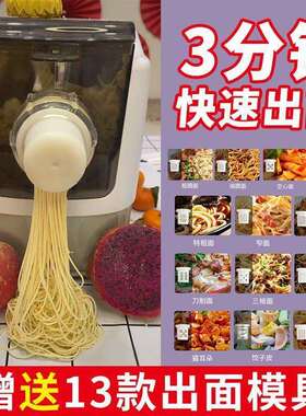 面条机家用电动智能小型全自动多功能压面揉面饺子皮一体机制面机
