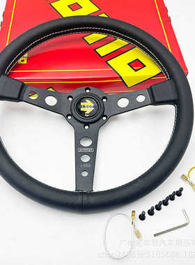 14寸mo汽车改装方向盘 jdm通用个性赛车方向盘竞技运动快拆方向盘