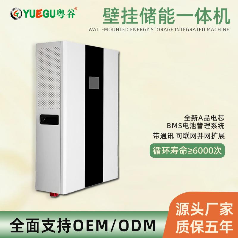 壁挂储能系统一体机大容量磷酸铁锂电池逆控一体智能BMS供电系统