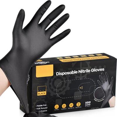 Black Nitrile Gloves 20/50/100PCS Disposable Latex Free Indu