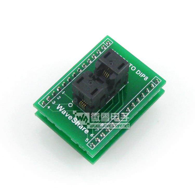 MSOP8转DIP8 编程座 IC引脚间距0.65mm 测试座 656-1082211带板