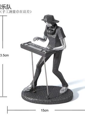 正品音滚乐摇乐队电吉他乐器家鼓居装饰品摆件电柜视酒柜玄关架子