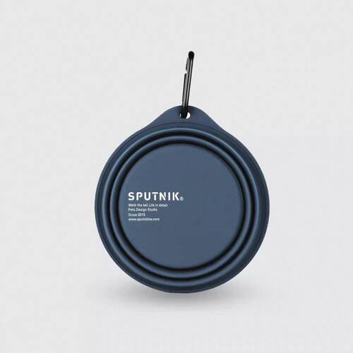 宠物出行折叠碗 可携式SPUTNIK随身携带食用矽胶狗碗猫碗户外水食