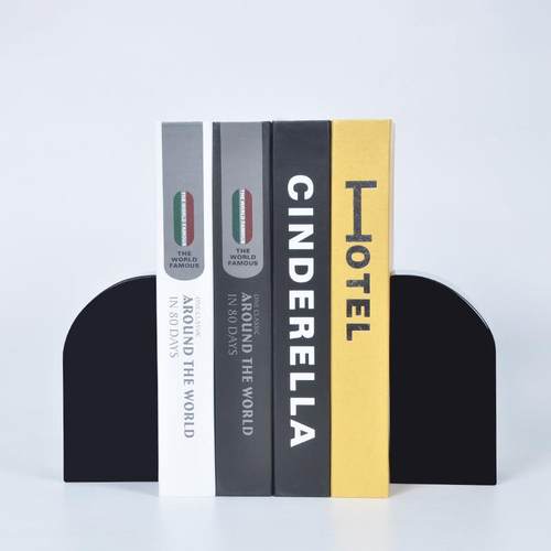 现代简约水晶书档摆件创意几何样板房家居软装饰品书房桌书立书靠