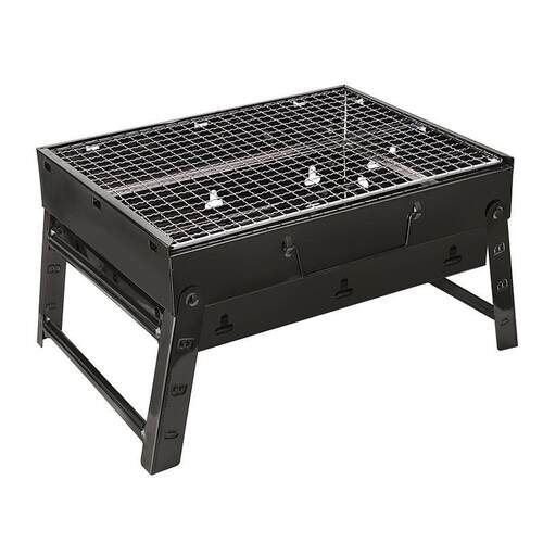 烧烤炉户外折叠烧烤架露营BBQ木炭烤炉便携式折叠烤肉炉具大黑刚