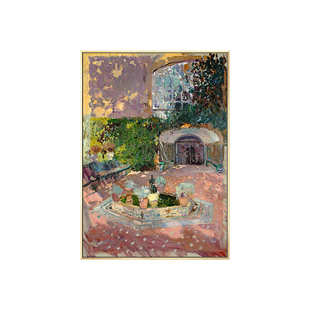 莫奈装 饰画客厅田园风景花卉北欧世界名画卧室床头沙发背景墙挂画