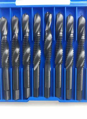 哈尔滨申锌SXT 复合丝锥 HSS高速钢氮化黑色复合一体钻丝攻M3-M12