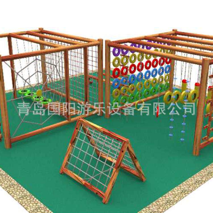 公园户外拓展攀爬架木质儿童爬网幼儿园攀岩墙大型游乐攀爬墙