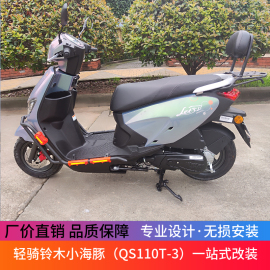 适用于轻骑铃木小海豚后货架QS110T-3/5摩托车保险杠尾箱架改装