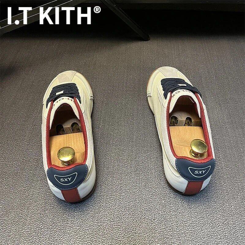 I.T KITH男鞋2026春季软底防滑透气阿甘鞋精神小伙休闲运动青年低