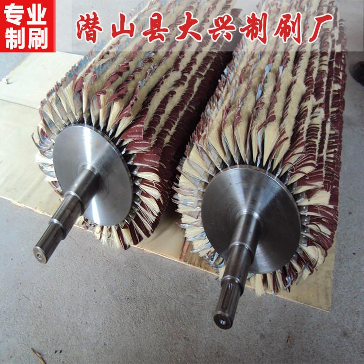 厂家生产各种砂光机毛刷 抛光毛刷辊 木工机械剑麻辊 可定