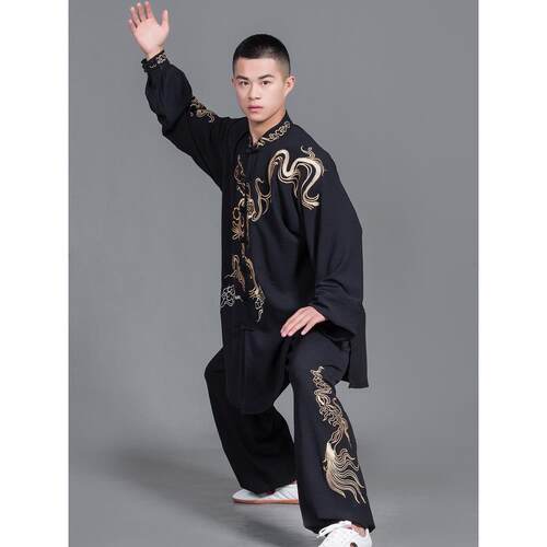 新款恋太服极新款刺绣太极垂服绣花表演服武术春练功服男女款秋季