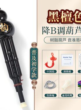 高档族葫芦丝乐器初学者儿童C降调小学生专用演奏型胡芦B调丝成民