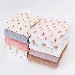 Summer Cotton Gauze Baby Swaddle Blanket Designs Ruffle Lac