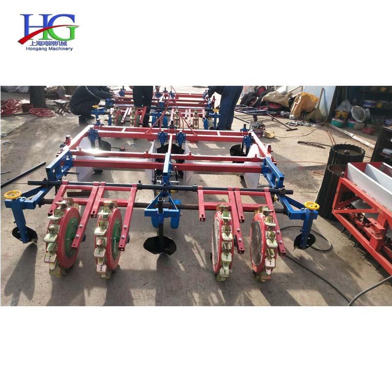四行播土铺膜打孔施种一体机农用覆膜肥播种浇灌机BUS玉米播种平