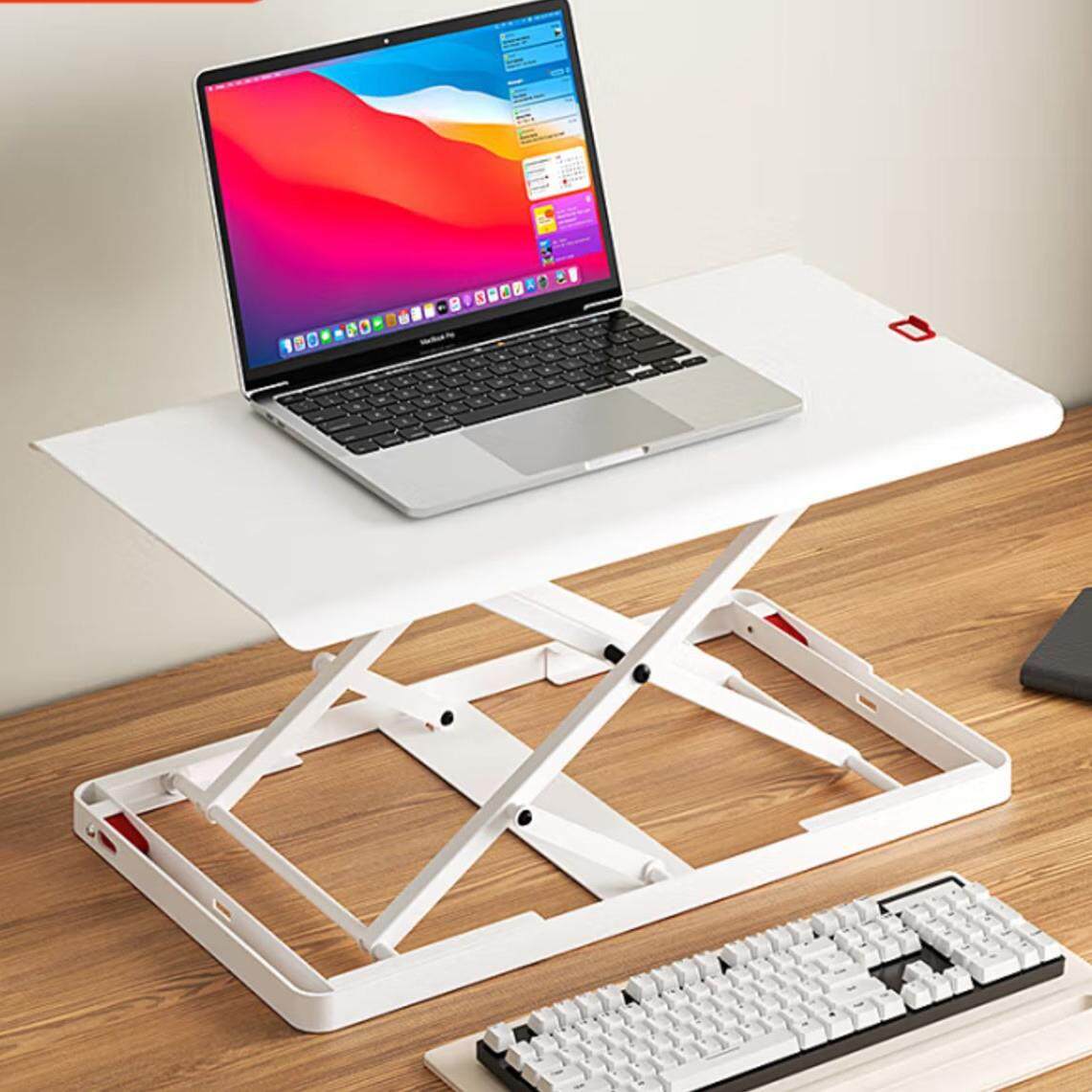 站立式升降桌笔记本桌迷你无极升降台办公台式电脑折叠桌面升降架