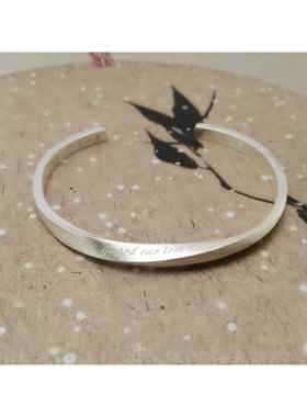 高档字999纯莫比手乌斯银情刻侣镯一对送男女朋友闺蜜生日情人节